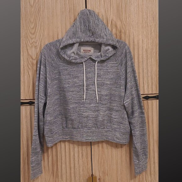 Mossimo Supply Co. Gray Lightweight Hoodie Sweatshirt | Size Large - Picture 3 of 11